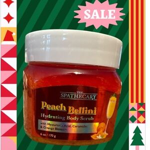 Body scrub Peach  Bellini with hyaluronic acid